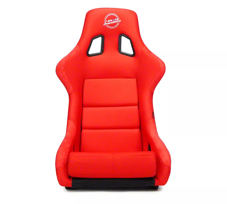 NRG FRP Fiber Glass Bucket Seat (Red) - XLarge