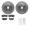 DFC 73-89 Chrysler Cordoba Front Rotors with 5000 Advanced Brake Pads w/Hardware