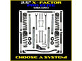 18C WRANGLER JL 2DR 4.5IN X PRO ELITE ALUM FACTOR SYS W/ PB+J LOWER MID ARMS FR