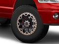 WARLORD 17x9.0 8/165 ET12 CB122.1 MATTE BLK W/MACHINE DARK TINT LIP