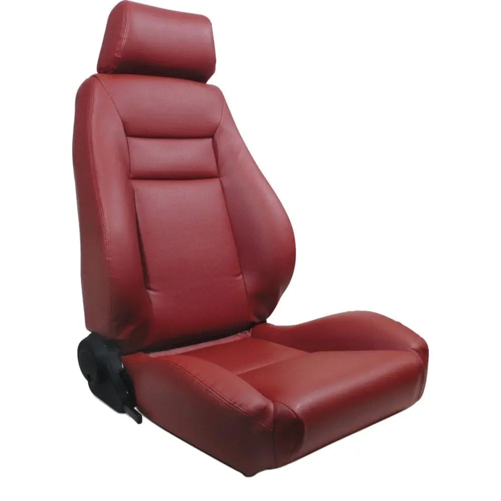 ELITE RECLINER RED VINYL RIGHT