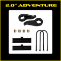 20C SILV/SIERRA 2500/3500 4X4 2IN ADVENTURE SYS W/O TOP OVERLOAD REAR LEAF SPRINGS FRONT/REAR