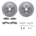 R1 Concepts Brake Rotor- Blank with Optimum Oe Pads Hdw Fits American Motors