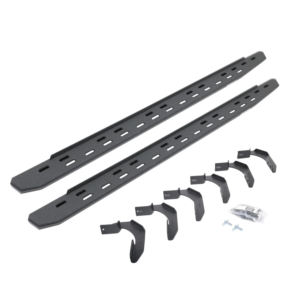 0414 F150 RB30 SLIM LINE RUNNING BOARDS KIT PROTECTIVE BEDLINER COATING