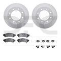 R1 Concepts Carbon Series Brake Rotors - Perf Off-Road/Tow Pads - Hdw Fits Ford F-250