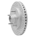 DFC 99-04 Ford Expedition Front Right Drilled & Slotted Geoperformance Rotor