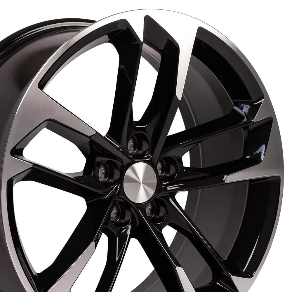 20 IN REPLICA WHEEL CV29 FITS CHEVROLET CAMARO RIM 20X8.5 BLACK MACH