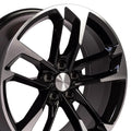 20 IN REPLICA WHEEL CV29 FITS CHEVROLET CAMARO RIM 20X8.5 BLACK MACH