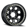 Aluminum Wheels 17x9.5 Rock 8 RT81 Gloss Black Beadlock Offset 5 on 127 Bolt Pattern 107.95 Bore Raceline