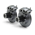 JK: Tera CRD60 Front Axle 8-Lug Locking Hub Conversion Kit w Slotted Big Rotors