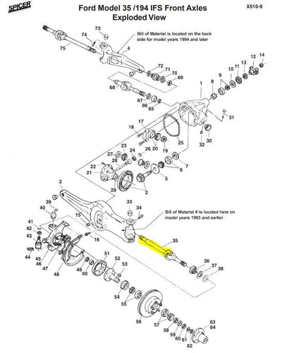 Dana auto part
