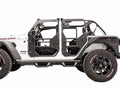 Jeep JL Rear Full Tube Doors Bare; Gladiator JT Rear Full Tube Doors Bare Steel