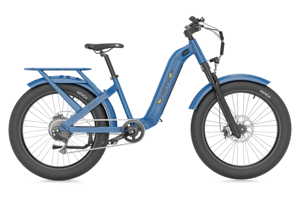 QUIETKAT VILLAGER 5.0 ELECTRIC BIKE 500W 16IN FRAME CLASSIC BLUE