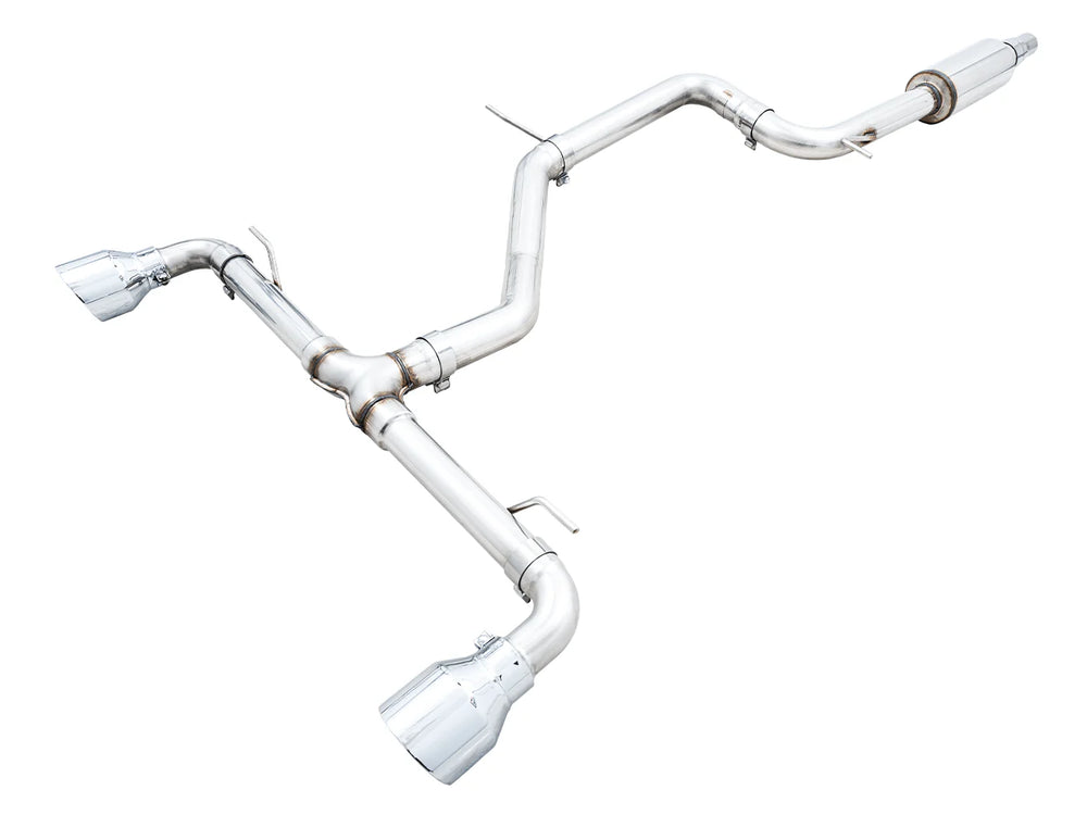 AWE 2022 VW GTI MK8  Track Edition Exhaust - Chrome Silver Tips