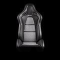 Braum Falcon-S Composite FRP Reclining Seats - Red Plaid W Red Stitching - BRR9R-RPRS