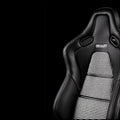 Braum Falcon-S Composite FRP Reclining Seats - Red Plaid W Red Stitching - BRR9R-RPRS