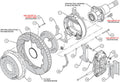 Wilwood Narrow Superlite 4R Rear P-Brk Kit 12.88in Drill Polish Big Ford New Style 2.36in Offset