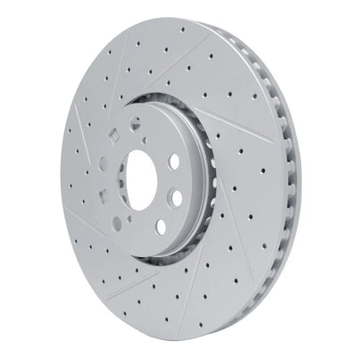 R1 06-20 Lexus Gs350 Left Front Drilled & Slotted Geo-Carbon Rotor