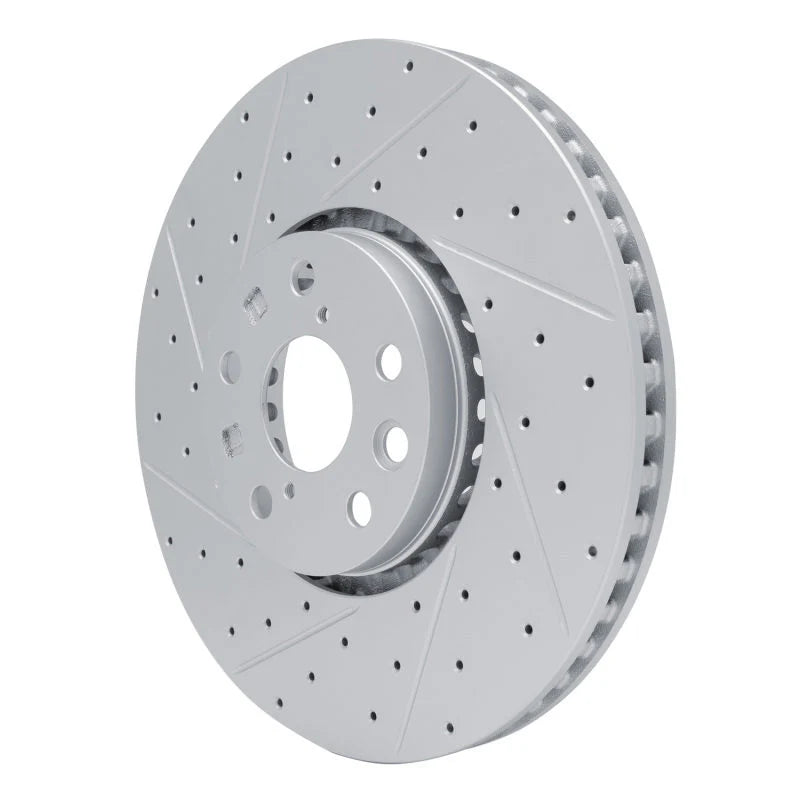 R1 06-20 Lexus Gs350 Left Front Drilled & Slotted Geo-Carbon Rotor