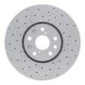 R1 06-20 Lexus Gs350 Left Front Drilled & Slotted Geo-Carbon Rotor