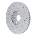 R1 06-20 Lexus Gs350 Left Front Drilled & Slotted Geo-Carbon Rotor