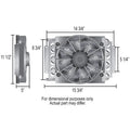 ~(11 lbs. 20X15X7)~ 16-Pass Electra-Cool Trans Cooler Kit -6AN
