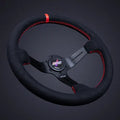Carbon fiber alcantara race wheel - gray