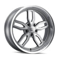 608 (608) GREY W/ MILLED SPOKES and DIAMOND LIP