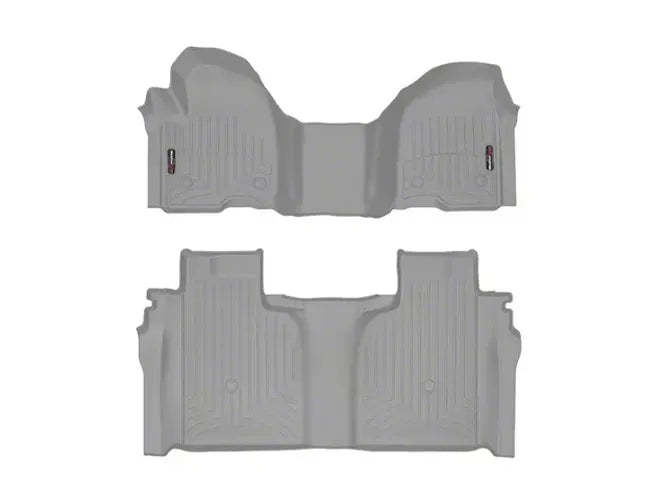 WeatherTech Grey Front and Rear Floorliners - Over The Hump Fits -20-26 Chevrolet GMC 4614911-4614363