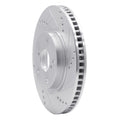 R1 08-09 Porsche CAYENNE Front Right Drilled & Slotted Silver Brake Rotor
