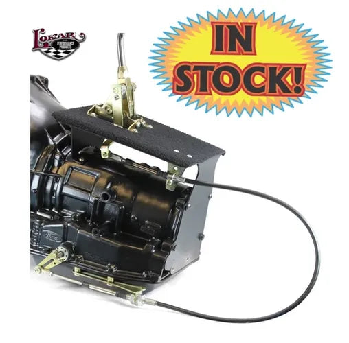 CABLE OPERATED SHIFTER GM TH350 TRANS W/CHROME 6IN STRAIGHT LEVER & MUSHROOM KNO