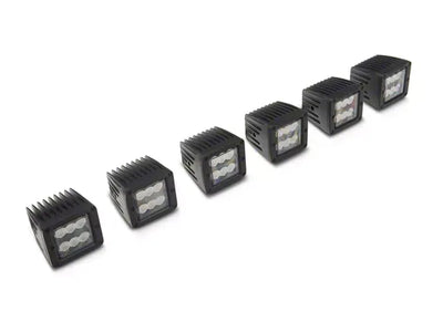 LED Light Kit | Fog Mount | Triple 2" Black Pair | Flood | Ford Bronco (21-26)
