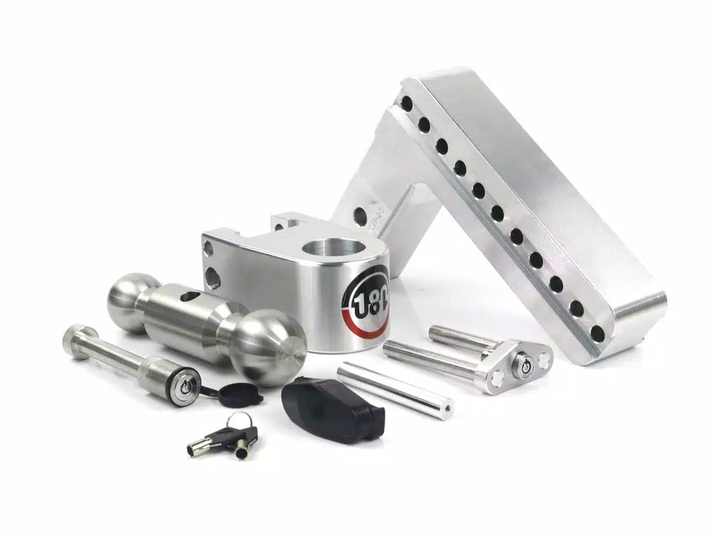 TURNOVER BALL 8" DROP HITCH W/ 2.5
