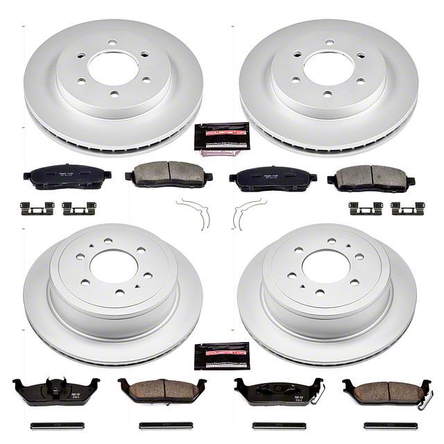 Power Stop 04-08 Ford F-150 Front & Rear Z17 Evolution Geomet Coated Brake Kit