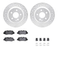 R1 16-23 Mercedes-Benz Metris Rear Drill/Slot Silver Rotors w/Euro Ceramic Pads