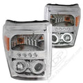 1115 F250/F350/F450 SD PROJECTOR W/CCFL HALOS CHROME CLEAR HEADLIGHTS DRIVE/PASS