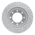 DFC 03-08 Dodge Ram 3500 Front Right Drilled & Slotted Geoperformance Rotor