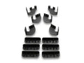 Dominator Xtreme DSS Side Steps with Rocker Panel Mounting Kit Double Cab Textured Black 2024-2026 Toyota Tacoma Go Rhino