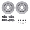 R1 Concepts Brake Rotor- Blank with Optimum Oe Pads Hdw Fits Jeep Wrangler