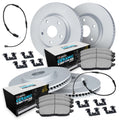 R1 99-06 BMW 325i Front & Rear Carbon Coated Brake Rotor Set w/Euro Ceramic Pads