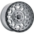 Weld Off-Road Crux 17x9in / 6x135 BP / ET 0 / 106.1mm Bore - Gloss Armor Gray / Satin Black Wheel