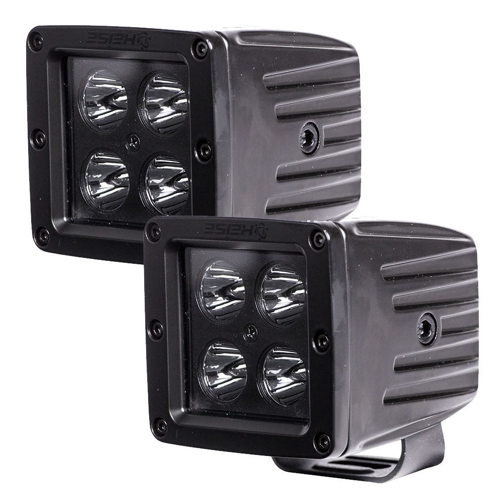 3 INCH 4 LED CUBE SPOT LIGHT (BLACKOUT SERIES - 2 LIGHT KIT)