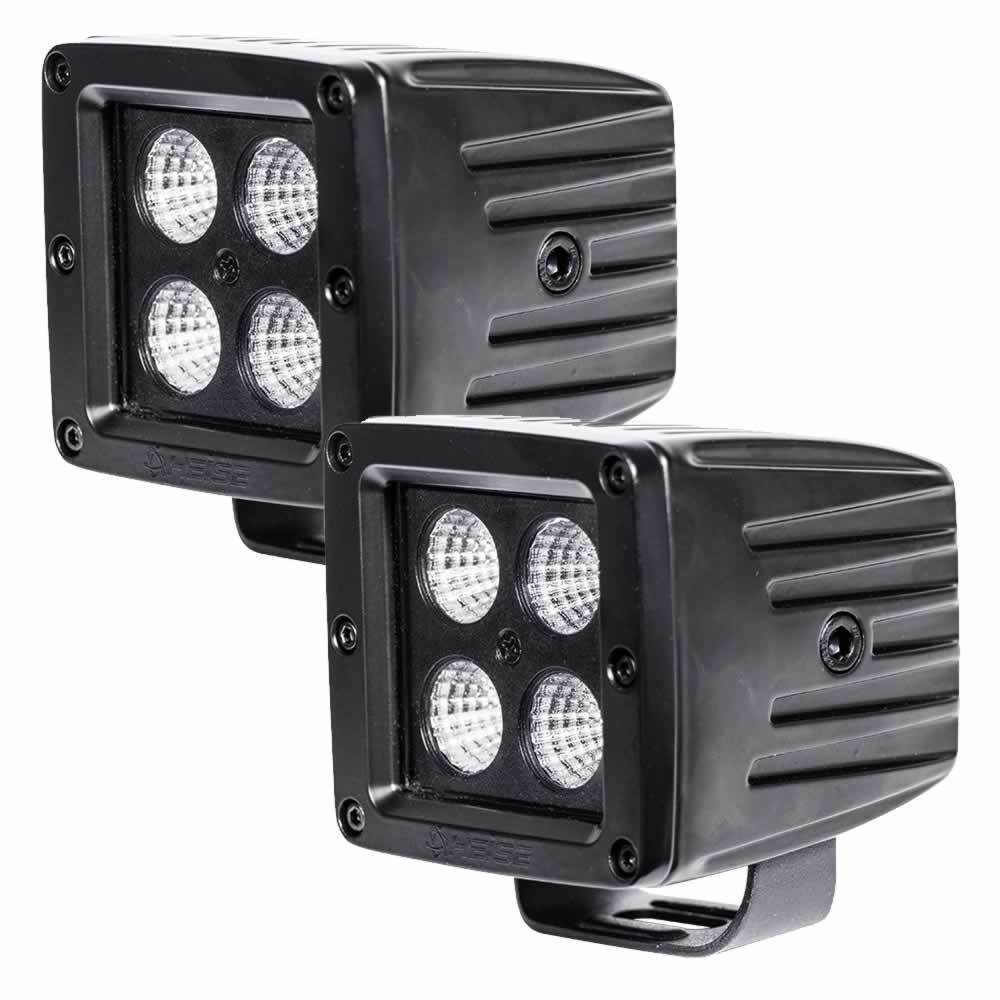 3 INCH 4 LED CUBE FLOOD LIGHT (BLACKOUT SERIES -2 LIGHT KIT)
