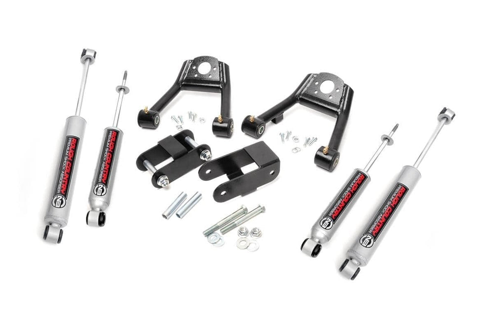 1x 7581 1x 23176 1x 23197 1.5-2 Inch Lift Kit Nissan D21 Hardbody Truck 4WD (1986-1997)