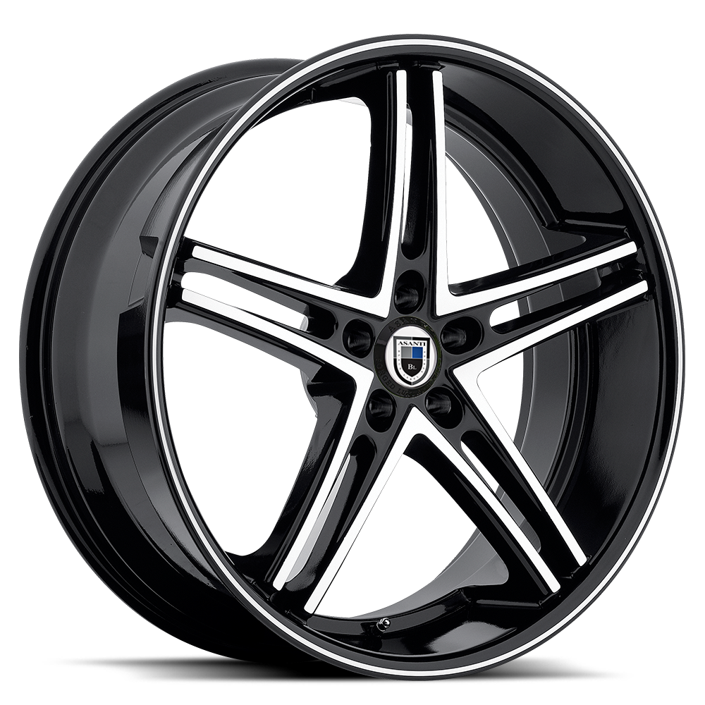 ABL7 20X8.5 5X112 MACH W/ BLACK LIP