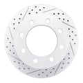 DFC 01-10 Chevrolet Silverado 3500 Hd Rear Left Drilled & Slotted Geoperformance Rotor