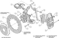 Wilwood AERO4 / MC4 Rear Kit 14.00 Drilled 15-23 Mustang w/Lines & Cables
