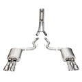 Corsa 24+ Ford Mustang Dark Horse 5.0L 3in Dual Rear Axle-Back w/Twin 4.5in Black PVD Straight Tip