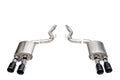 Corsa 24+ Ford Mustang Dark Horse 5.0L 3in Dual Rear Axle-Back w/Twin 4.5in Black PVD Straight Tip