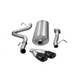 3.0 Inch Cat-Back Sport Single Side Exit Exhaust 4.0 Inch Black Tips 07-10 Silverado Sierra 2500 Cre